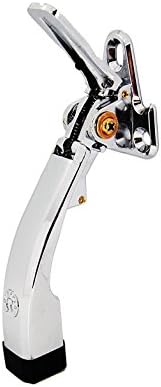 OGC Easy semi-automatic Door Stops (Premium Quality Finish) : Hands-Free, No Bending Down, No Scuffed Shoes, Tap with Foot for Instant Release! Easy Installation - Chrome/4 Inch