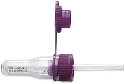 Safe-T-Fill Capillary Plastic Blood Collection Tubes, EDTA, 125 uL, Purple (50/Box)