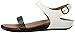 FitFlop Women's Banda Micro-Crystal Dress Sandal, Black/White, 8 M US