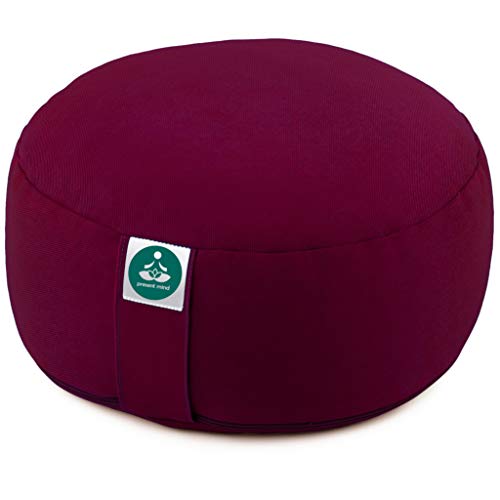 Present-Mind-Round-Meditation-Cushion-Zafu-Yoga-Washable-Cover-Floor-Pillow-Height-16cm