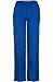 MedPro Women's Contrast Trimmed Solid Medical Scrub Set Mock Wrap Top and Cargo Pants Royal & Black M