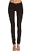 Poplooks Women's Casual Mid Rise Stretch Skinny Knit Jegging Pants
