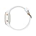 Daisy Fuentes Digital Wrist Watch for Women, Silicone Band, White & Rose Gold Face