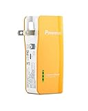 Pisen 5000mAh Power Bank with Foldable AC Plug 1A/2A for iPhone, iPad, Samsung and More (Orange)