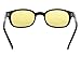 Pacific Coast Original KD's Biker Sunglasses (Black Frame/Yellow Lens)