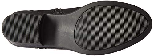 Madden Girl Women's Warner Equestrian Boot, Black Paris, 7 M US