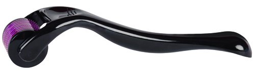 ORA Derma Roller Skin Care Tool (0.25mm Needles) - Anti-Wrinkles, Scars, Stretch Marks (Purple Head, Black Body)