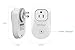 Zettaguard 10085 S25 Orvibo Wi-Fi Smart Socket Outlet US Plug, Turn ON/Off Electronics from Anywhere, White (HomeMate-S25)
