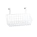 Spectrum Hanging Baskets for Organizing (Small, White) - Grid Over the Cabinet Wire Basket for Kitchen or Bathroom - Door Hanging Storage Organizer for Cleaning Supplies, Washcloths, & Hand Towels