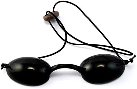 Termation UV Eye Protection Tanning Goggles Eyeshields, Laser Safety Goggles - Black -2