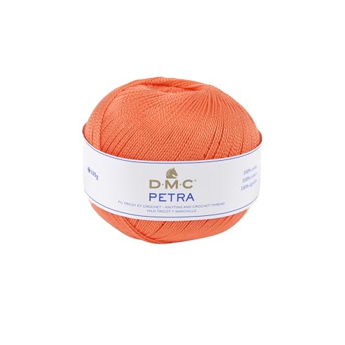 DMC Petra garen, 100% katoen, oranje, maat 3