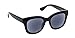 Peepers by PeeperSpecs Women's Center Stage Sun Oversized Reading Glasses, Black-Polarized, No Correction, 51 + 0