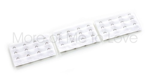 Four-hook Bra Extender 3-pack - white