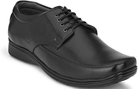 Shoe Fab Men's Patent Leather Formal Shoes for Men's + Party Wear Formal Shoes Men's Leather Formals and Lace-Up Flats
