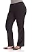 WallFlower Juniors Plus Size Stacked Bootcut Millennium Pants in Black Size: 16