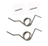 French Door Refrigerator Spring for Samsung DA81-01345B, White Sleeves Pin French Spring RD DA81-01346A Compatible with Models RF267AFWP RF267HERS RF268ABBP RF268ABPN RF268ABRS RF268ABWP (Lot of 4)