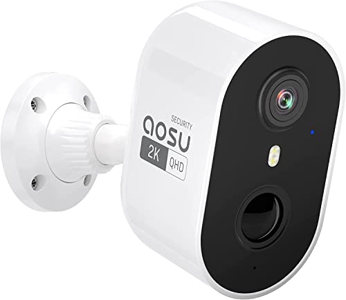 AOSU 2K Security Cameras Wireless Outdoor, Battery
