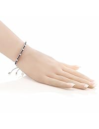 Pulsera de tenis de plata de ley azul zafiro y diamante blanco para mujer, 2,05 quilates, totalmente ajustable hasta 9.1 in