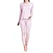 Paradise Silk Pure Silk Knit Women Thermal Long Johns Set
