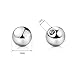 VCMART 12pcs Nose Septum Horseshoe Circular Barbell 316l Surgical Steel, 16G 10mm