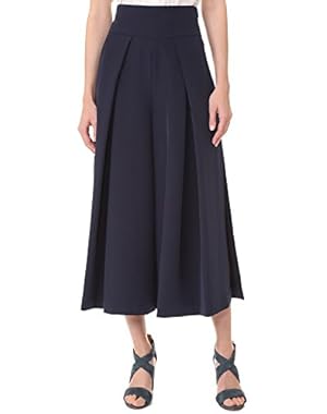 Women's Cady Cropped Slit Culottes