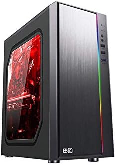 CHIST AMD Gamer PC AMD Ryzen 8GB DDR4 240GB SSD 500GB HDD 7200RPM Vega 8 Graphics WiFi/3.0 Support Elgato / 4K Vedio