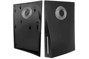 Cover Plates with RGB Light Strip for PlayStation 5 Disc Version and Cooling Vent, SIKEMAY PS5 Faceplate PS5 Accessories Bund