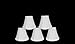 Urbanest Chandelier Lamp Shades 6-inch, Bell, Clip On, White (Set of 5)
