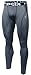 TSLA Men's Compression Pants - Cool Dry Athletic Sports Workout Running Tights Leggings Baselayer, Compression Zero Pants Grey, Large