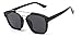 GAMT Square Mirrored Sunglasses Thicken Colored Frame Black