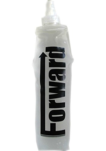 Soft hydration bottle collapsible water bottle soft flask 500 mL 16 oz  lightweight and compact for use in hydration vests for running, hiking, and  all