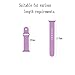 Apple Watch Band - WantsMall S/M Soft Silicone Sport Style Replacement iWatch Strap for 38mm Apple Watch Models (light purple)