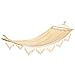 Accent Plus 57070021 Fringed Hammock, 47.25 x 106.25, Cream