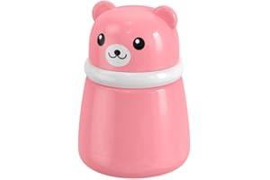 CoaGu Compact Powder Case - Includes Powder Puff - Ideal for Body Dusting - Perfect for Baby & Mom Use - Pink Color