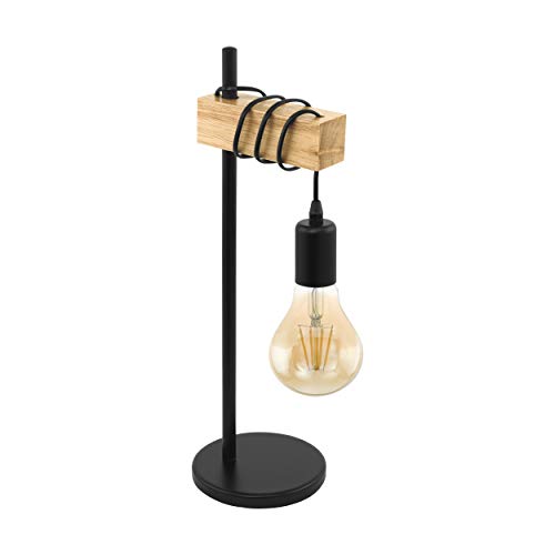 EGLO Tischlampe Townshend 1 flammige Vintage Tischleuchte