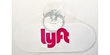 Lyft (2017 logo) rideshare display decal placard emblem with suction cup