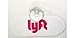 Lyft (2017 logo) rideshare display decal placard emblem with suction cup