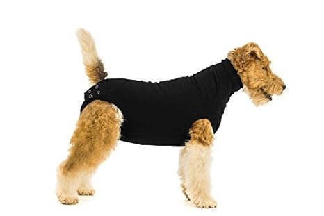 Suitical Recovery Suit Hund - L - Schwarz