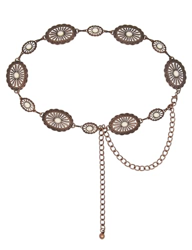 TOPACC Bronze White Turquoise Concho Belts