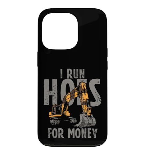 Construction Worker Digger Heavy Equipment Excavator Case for iPhone 13 Pro