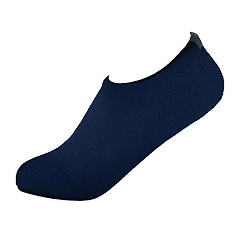NUWFOR Men Women Yoga Surf Beach Snorkeling Socks Swimming Diving Socks Swim Shoes(Navy,US:9-9.5) - Thumbnail 7