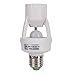 Chinatera Light Sensor Socket Light Switches Motion Sensing Light Socket Adjustable 360 Degree E27 socket