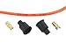 V-Twin 32-0650 - Orange Copper Core 7mm Spark Plug Wire Kit