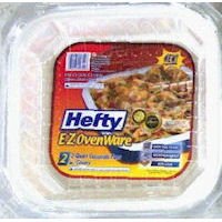 2 Count Hefty EZ Ovenware 2 Quart Casserole Pans With Covers; 9 X 9 1/4 X 2 1/8 (Pack of 9)