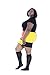 Zaftig Womens Plus Size Opaque Nylon Trouser Socks, Expandable Calf (Plus Size, 3 Pairs Black)
