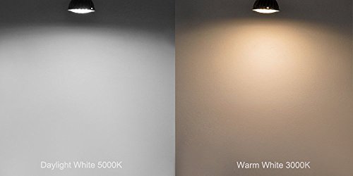 HERO-LED P16-DIM-24T-SN-DW Dimmable PAR16 E26/E27 Short Neck 120V LED Halogen Replacement Bulb, 120 Degree Wide Beam Floodlight, 4.8W, 50W Equivalent, Daylight White 5000K, 5-Pack