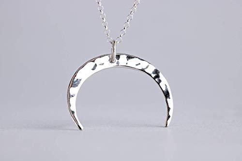 The Everyday Naja Crescent Moon Necklace in Sterling Silver