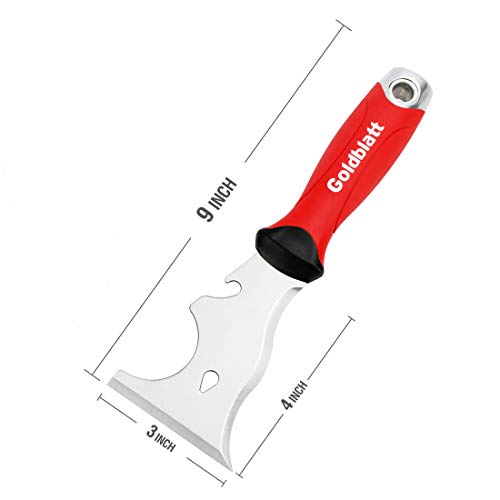 Goldblatt 9in1 Drywall Paint Scraper, Stainless Steel Putty Knife