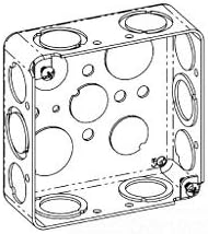 Crouse Hinds TP410 4 Square Box 1 1/2 Inch Deep,