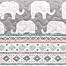 Lush Decor Pink-and-Turquoise Elephant Striped 6-Piece Daybed Cover Bed Set